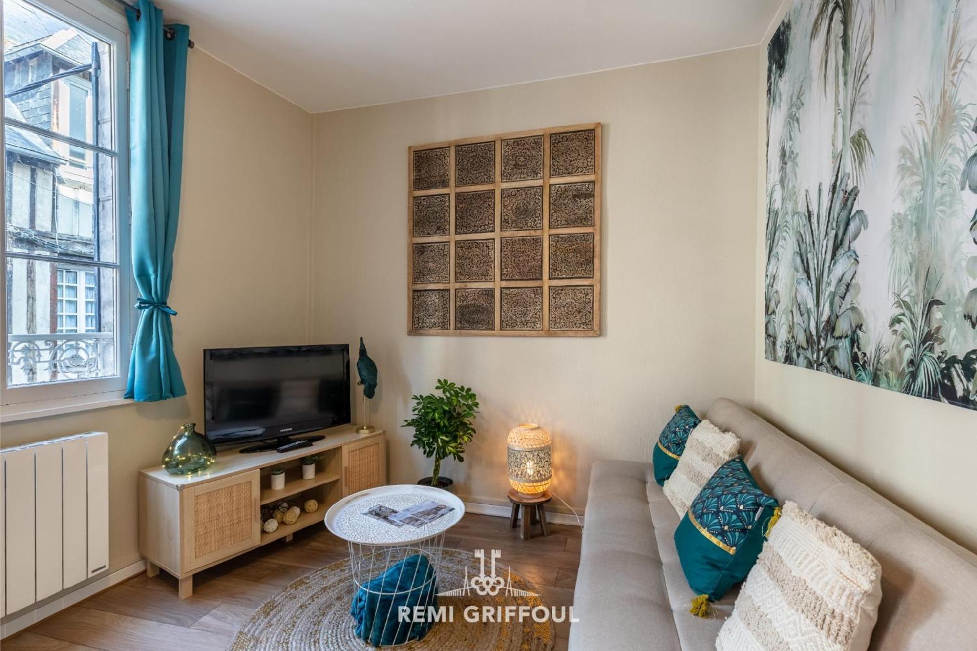 Emeraude Cozy Nest 3 Heart Of Historic District 2 Guests Honfleur Bagian luar foto